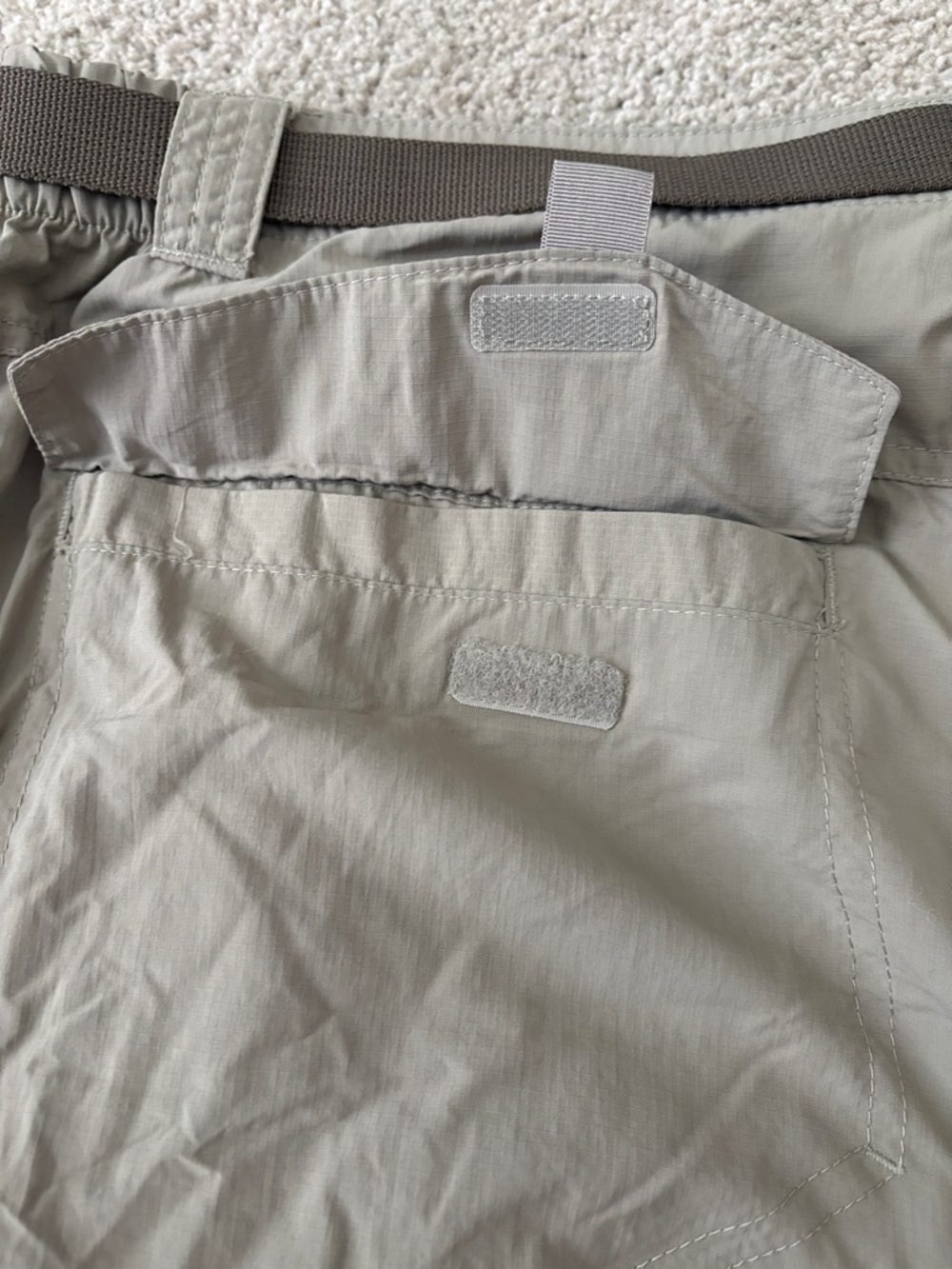 Men's Tan Cargo Shorts with Utility Belt - Picture 10 of 10